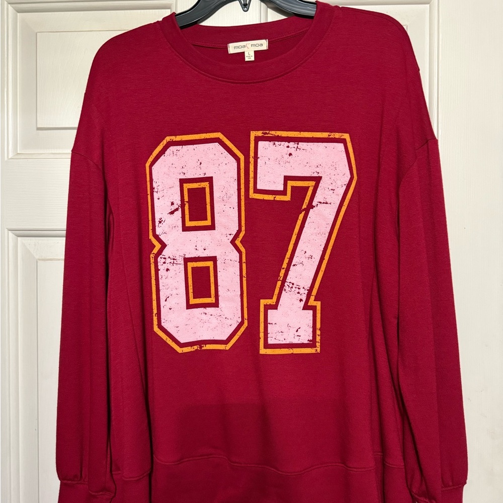 Kansas City Chiefs Travis Kelce #87 Red Sweater Shirt